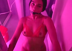 Hot Latina Pornstar Masturbates in Trendy Podcast