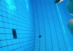 Exciting amateur babes indulge in hot sex action in the pool