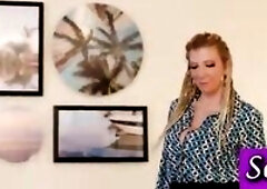 Finger Banging Action! Cougar Sara Jay Gets On A Table For It!