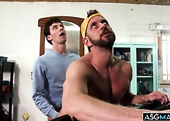 Johnny Fords condom-free fuckfest with stepsons mate Cristiano