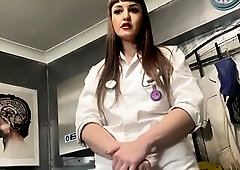 Dr Vivienne has managed to lure u into her surgery beneath false pretences. This babe has heard about how u've been innapropriate with her staff 