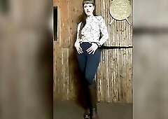 Mistresse in her stable all fours like little filly . That babe tells all about how that babe's going tack as her pet how be used by her fillies 