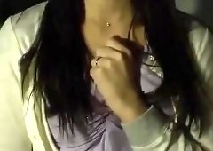 Enticing Asian babe with a lovely ass takes a hard fucking