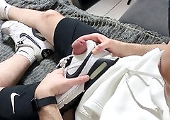 Gay foot, shoe fuck, sneaker