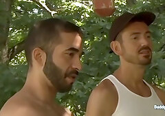 Chad Brock With His Pals Join Bryan Slater In A Messy Foursome Jerk Off Session