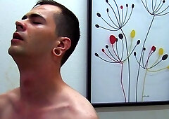 DirtyScout.com: Pretty gay orgasm after interview