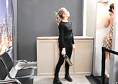 Tgirl Emma Rose rims and barebacks busty trans Daisy Taylor