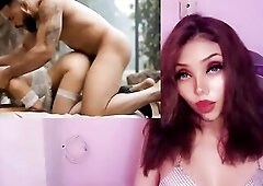 Slender girlfriend takes a monstrous ebony dong up the booty - AI-generated by the "Ai sexy experience" channel