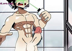 Shower Cartoon Sex ⋄ Audrey moans as her pussy gets fucked deep