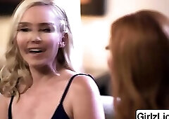 Blonde cougar Aaliyah Love pussy licking 69 milf Lauren Phillips