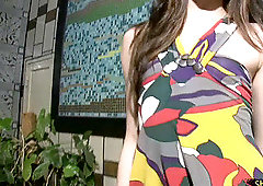 Cuddly nubile t-girl compares her man meat size to chocolate stick