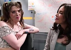 Casey Calvert experiments with her eccentric new secretary Autumn Rain