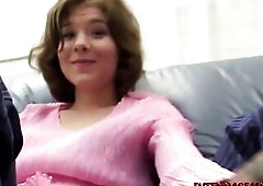 Shy Brooklyn Gets Her Teen Snatch Stretched to the Max