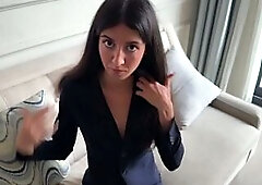 Secretary was Guilty In advance of the Boss and was Drilled Hard on a Business Voyage - Katty West
