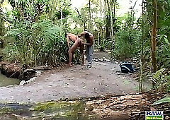 Alber Charles & Roger Jungle Bareback Fuck - Alber Charles & Roger