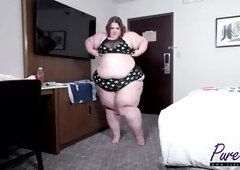 Ssbbw Kayla Peach Oiled Up & Stuffed With Cock