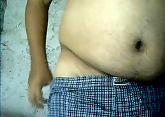 Fat thugs beating off relax