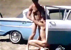 Gay retro porn is outdoors
