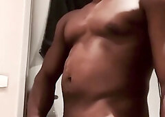 Ample thick black shaft