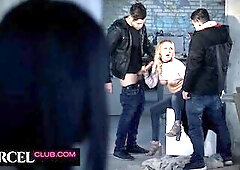 The breasty mother I'd like to fuck does her 1st foursome