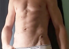 Macho Webcam Model Attempts on Different Gorgeous Lingerie