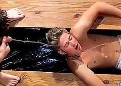 bizarre young homosexual plumb and suck after pissing session