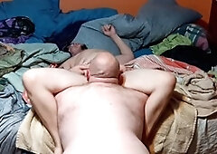 Daddy enjoys my pussy after a wild fuck session for being such a stud