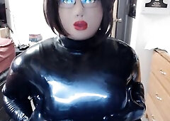 Sissy RubberDoll Brenda Implores For U To Cum On It's Bazookas!