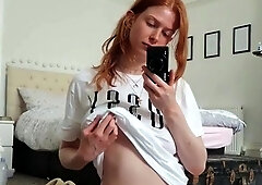 Pregnant Redhead Webcam Masturbation
