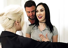 Watch fascinating Spencer Scott and Jazmin Luv's scene