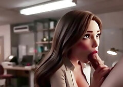 Copy Room Bitch - Lewd office cutie gets drilled in the copy room (AI Generated)