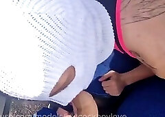 I'm fucking a cocky twink in the ass on the side of the road to get off and get covered in cum