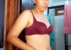 Stroking myself at my aunt's luxurious house leads to a messy finish