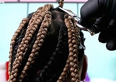 Dumb ebony slut humiliated hard