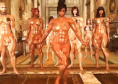 Futanari Prisoner Skyrim 3D Dickgirl Dance MMD