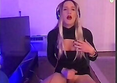 Super Sexy Sissy Solo Jerking on Cam