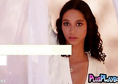 Enchanting large breasts black mother I'd like to fuck posing nude and hawt Lalin girl teen in nature's garb sexy body