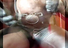 Bate Wank Ripple Leather Nip Smoking Compilation