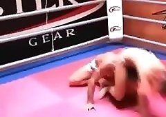 two hotties taking turns to owns a weak guy