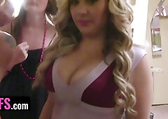 Best friends - bachelorette fest turns into reverse gangbang as bride share successful boys boner to her friends