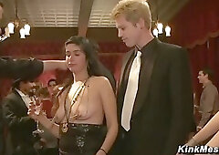 Upper Floor Hot Slaves Bella Kristine Obey Commands Raw Hardcore Pussy Mouth Service