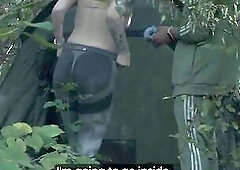 Redhead Stepmom Natural Breasts Turns Tent Night into Silent Forbidden Banging