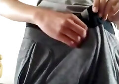 Hungarian Stud Strokes His Big Cock