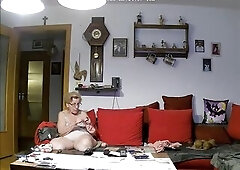 Even when I'm knitting I think about your sexy dicks all the time. Look at my hawt thick haunches in between the chunky snatch