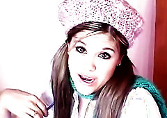 Teen Topanga studying & get bored Masturbating beaver