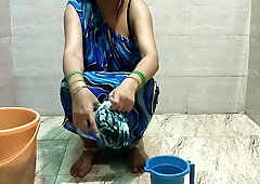 Stepmom Lets Stepson Fuck Her While Cleaning The Clothes