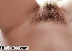 hirsute teen sex banged at home