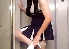 My First Cheer Uniform Sexy Version Outfit Video