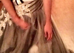 Transforming a rare and stunning $1750 gray wedding dress into an object of desire - Part 1