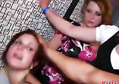 Real partying amateurs have a fun fuckfest at the dance club